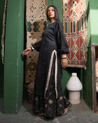 Golden Stitch Embroidered Skirt