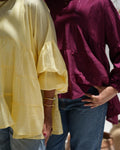 Shimmer Blouse - Butter Yellow