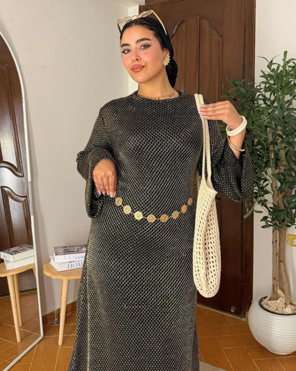 Sunkissed Mesh Dress - Black