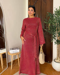 Sunkissed Mesh Dress - Maroon