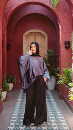 PuffSilk Blouse - Gray