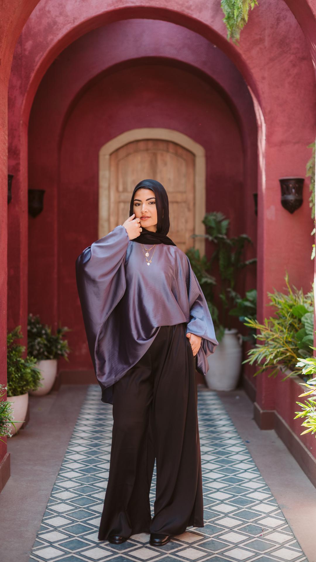 PuffSilk Blouse - Gray