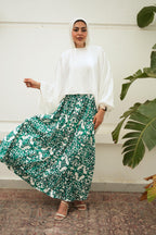 Flora Silk Skirt image 28