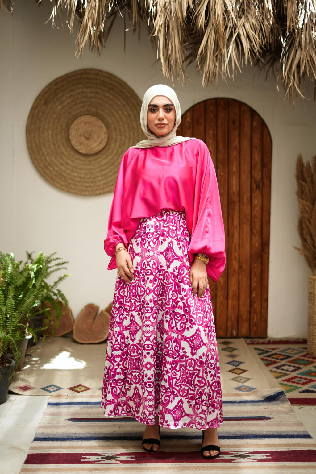 Flora Silk Skirt image 36