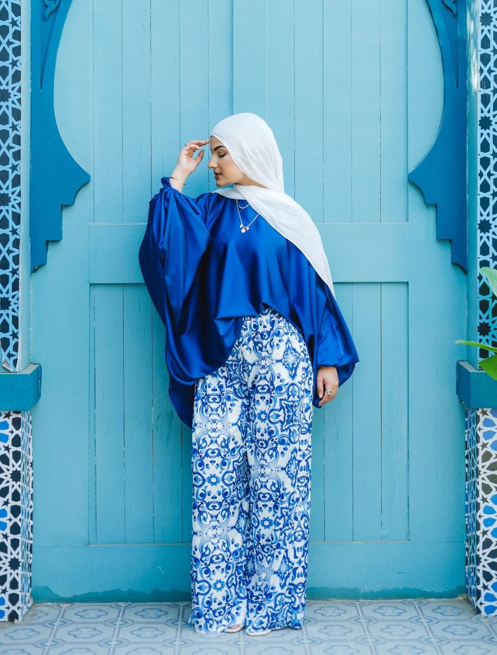 Silk Wide-Leg Pants image 9