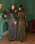 Metallic Corset Dress - Bronze