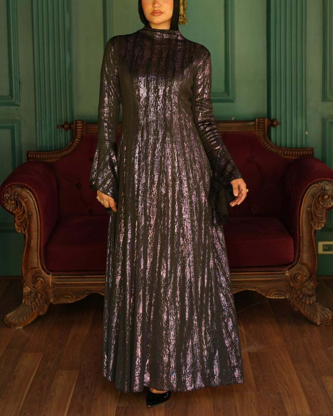 Metallic Corset Dress