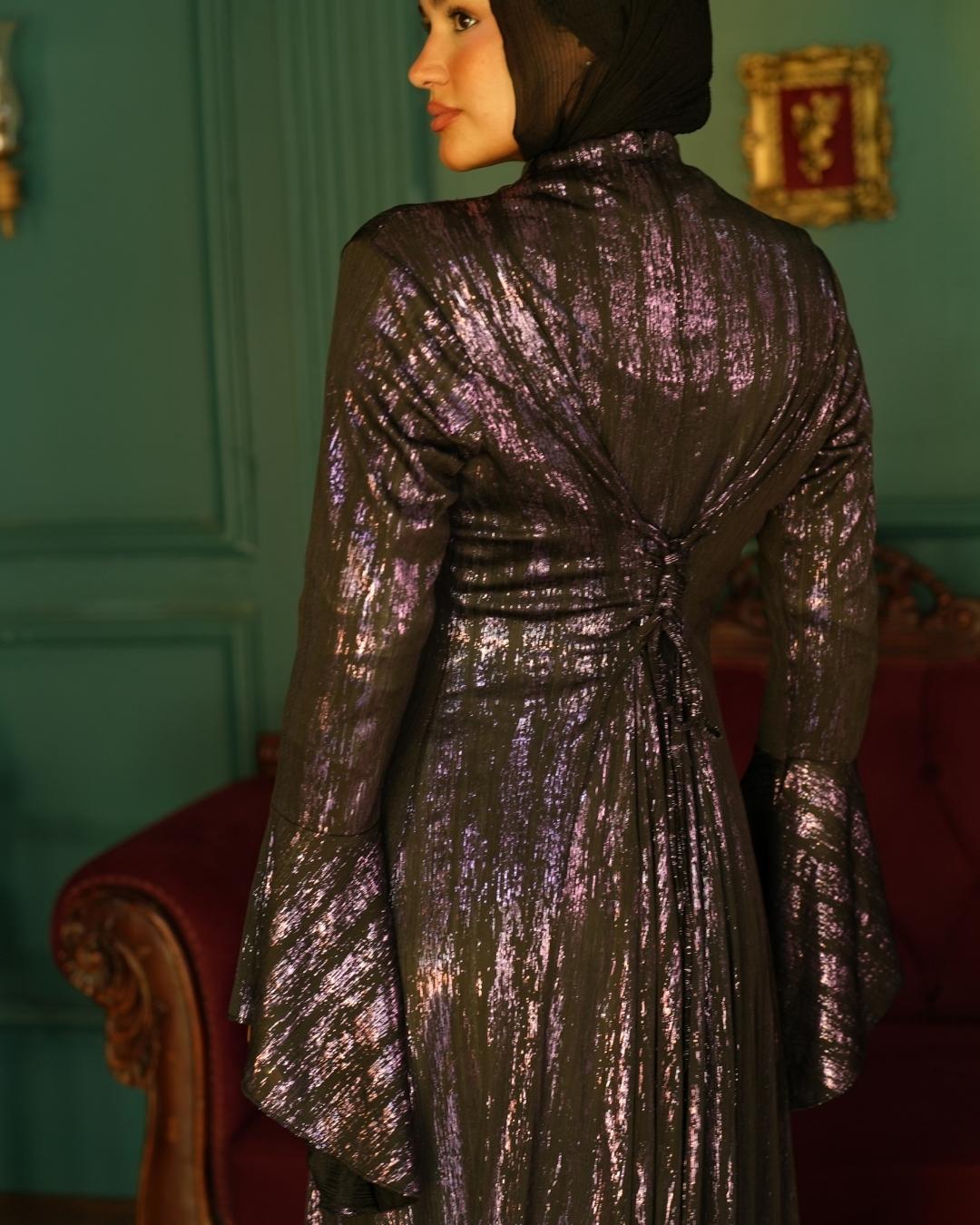 Metallic Corset Dress