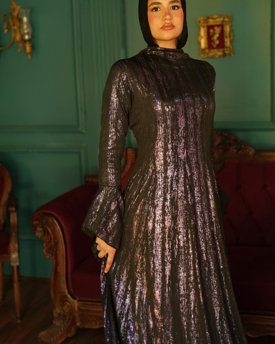 Metallic Corset Dress