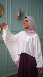 PuffSilk Blouse - White