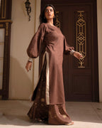 Golden Stitch Embroidered Skirt