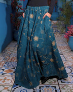 Golden Stitch Embroidered Skirt