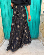 Golden Stitch Embroidered Skirt