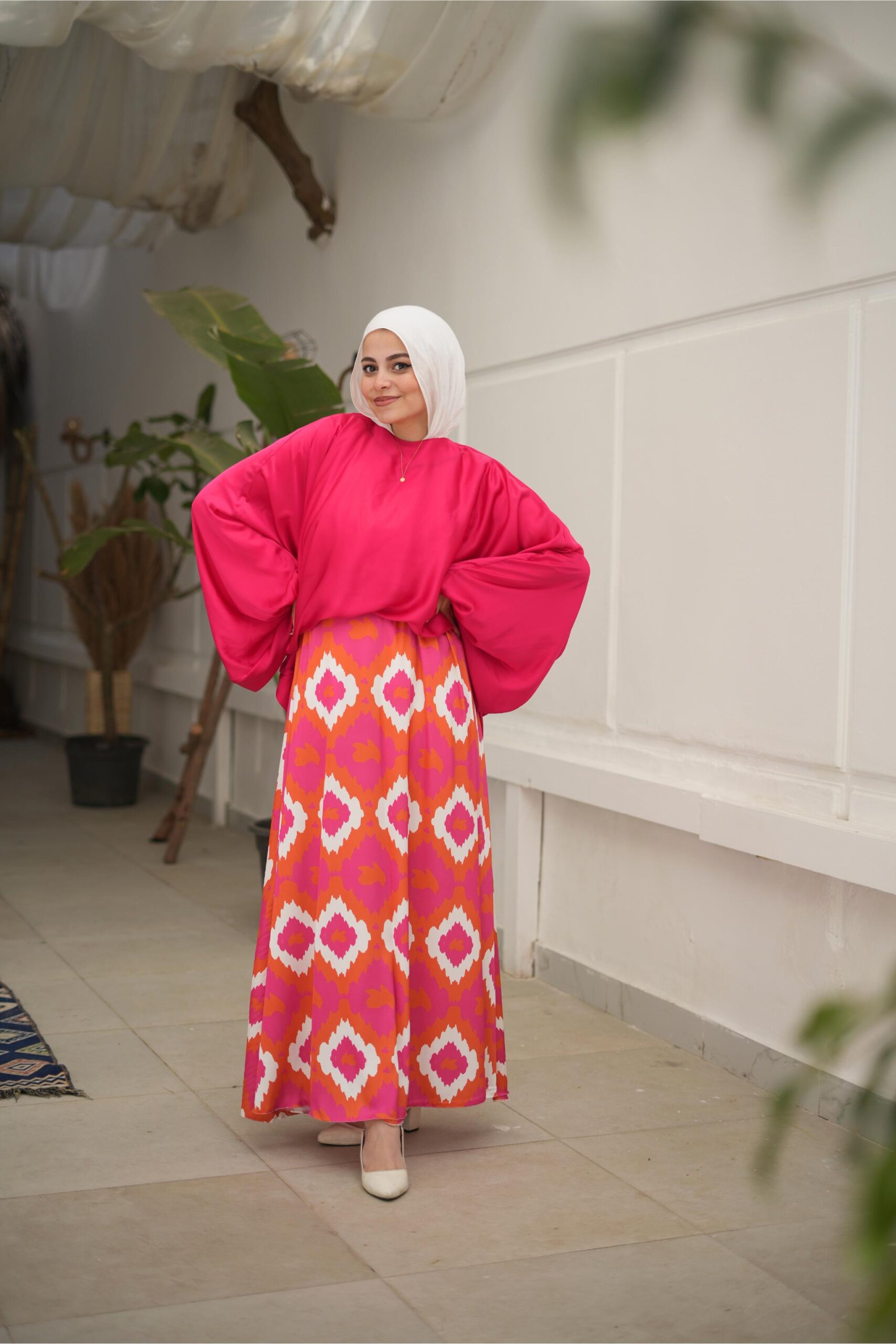 Pink Waves Skirt image 1