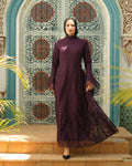 Royal Lace Gown - Purple