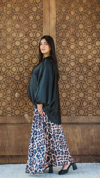 Leopard Silk Skirt image 2