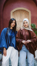 PuffSilk Blouse - Brown