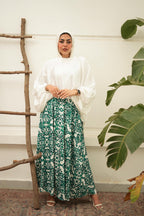 Flora Silk Skirt image 32