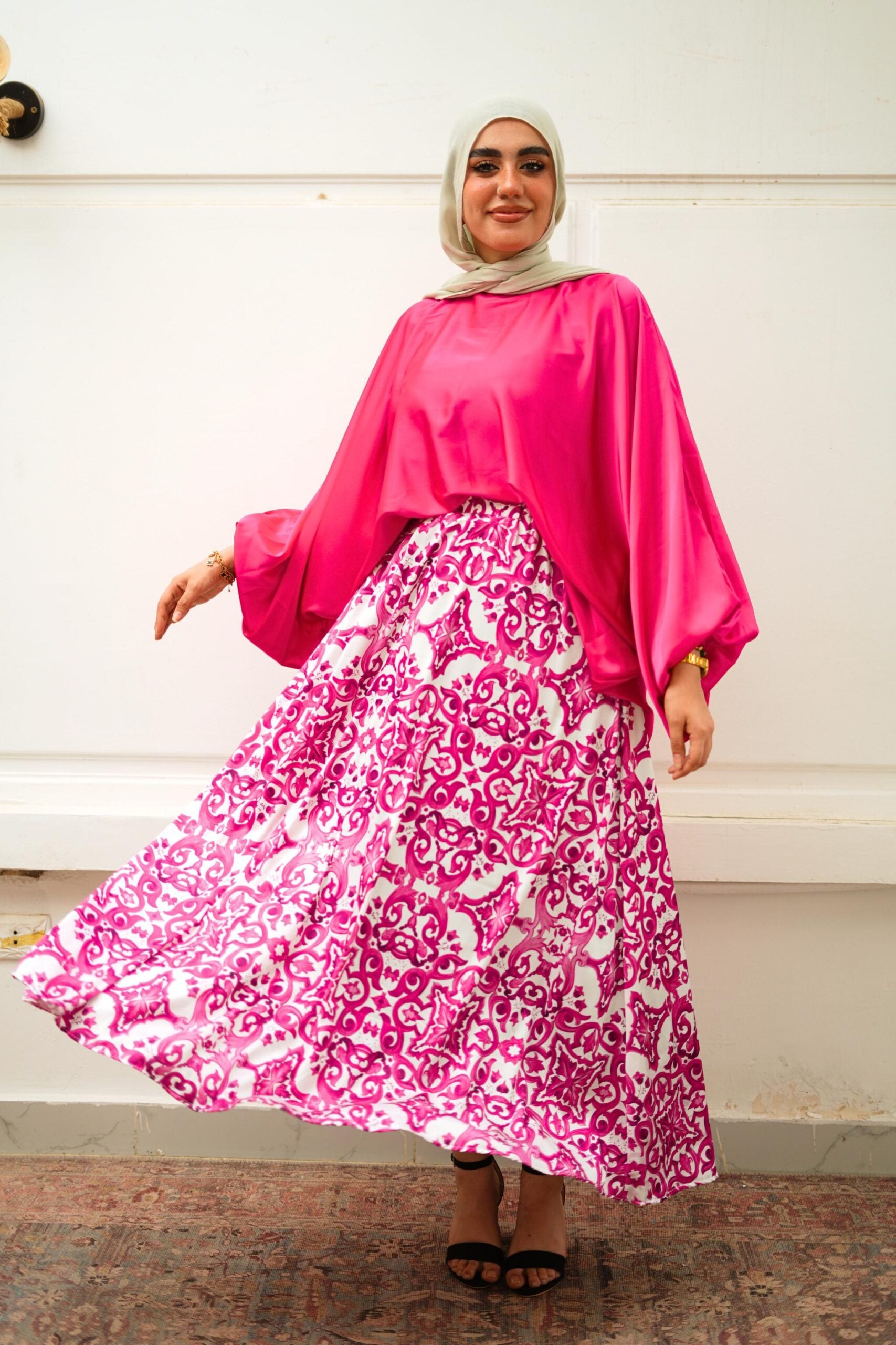 Flora Silk Skirt image 4