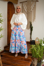 Flora Silk Skirt - Sunny image