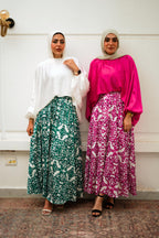 Flora Silk Skirt image 24