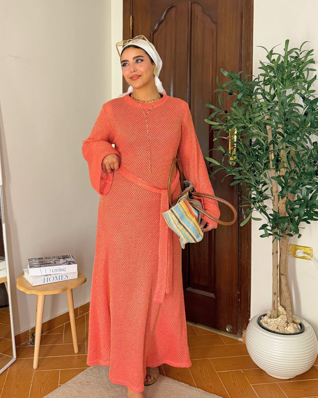 Sunkissed Mesh Dress - Coral