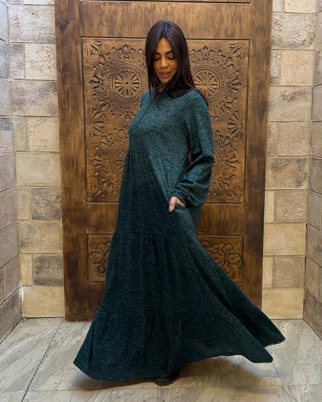 Brushed Layered Dress image 4