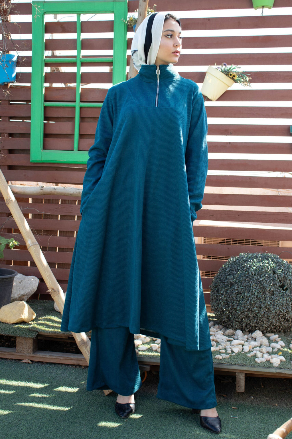 Tricot 2pcs Maxi Set - Dark Teal, Medium image