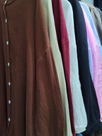 Everyday Cotton Shirt - Brown image