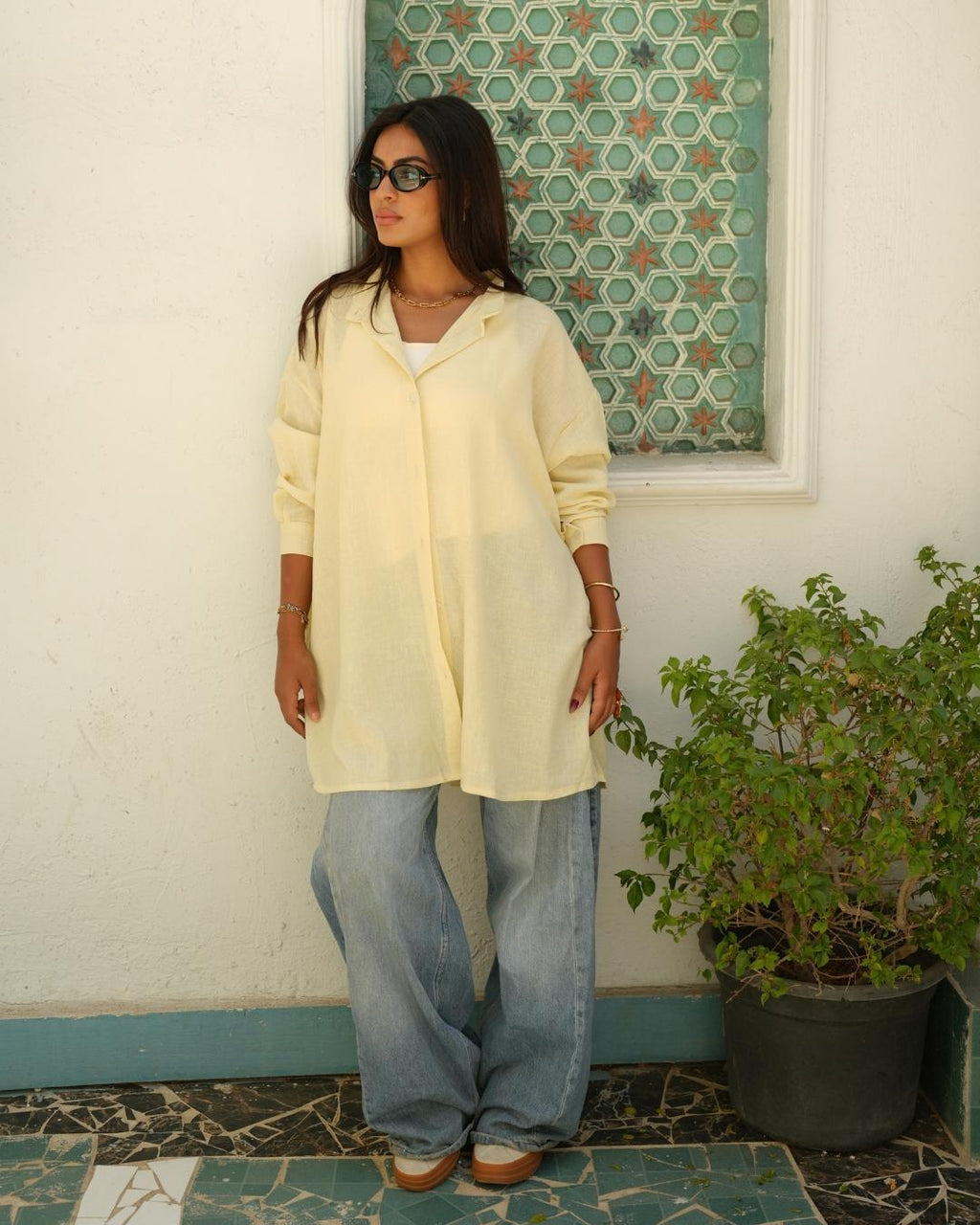 Oversized Linen Shirt