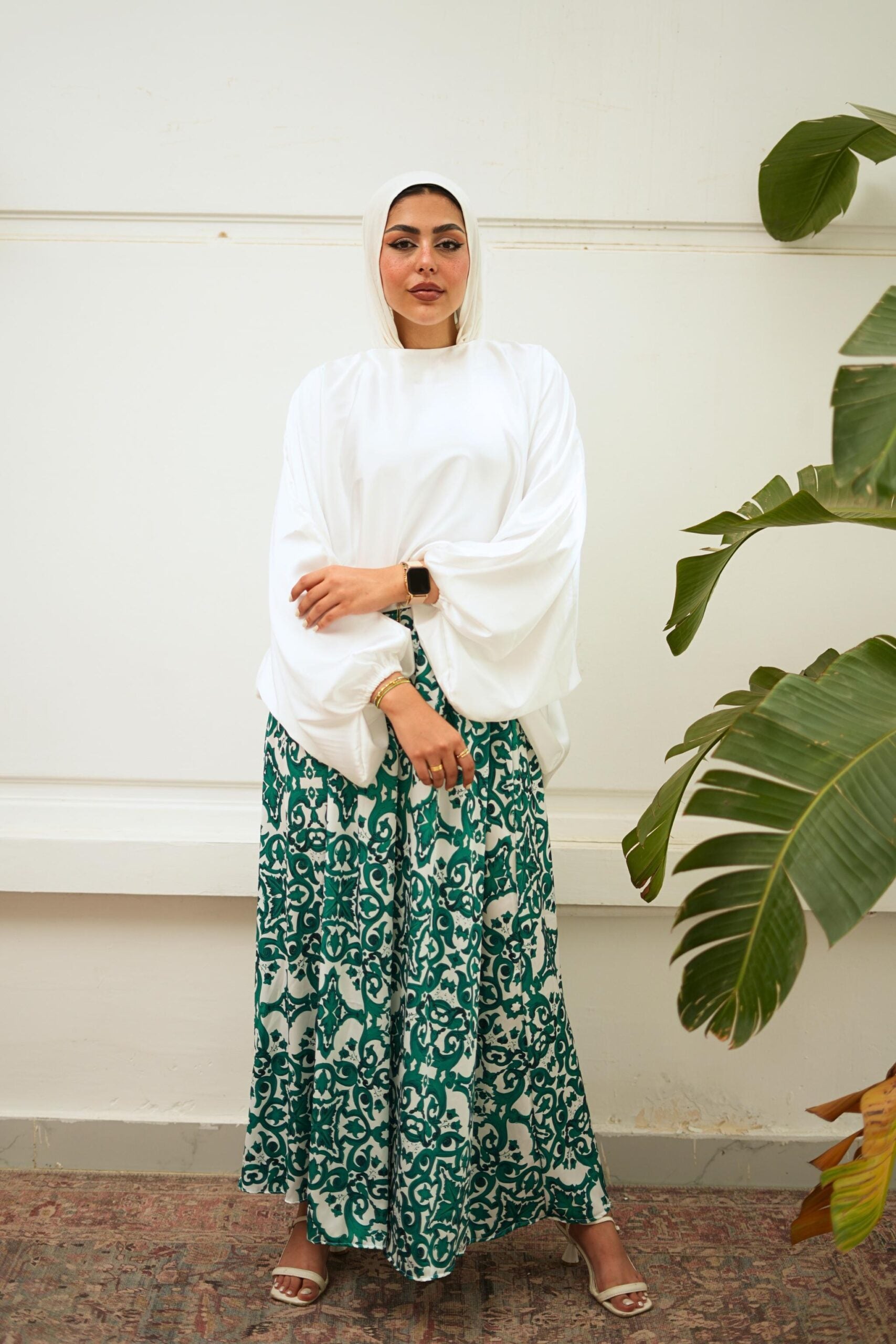 Flora Silk Skirt image 15