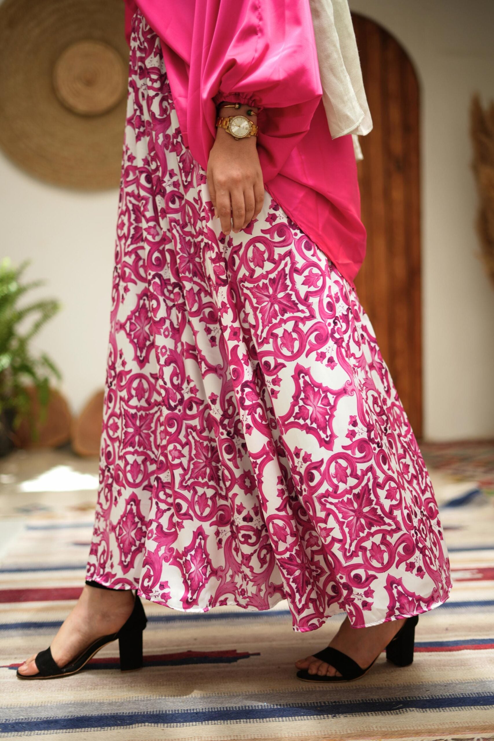 Flora Silk Skirt image 14