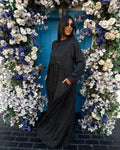 Brushed Layered Dress - Black, Medium image