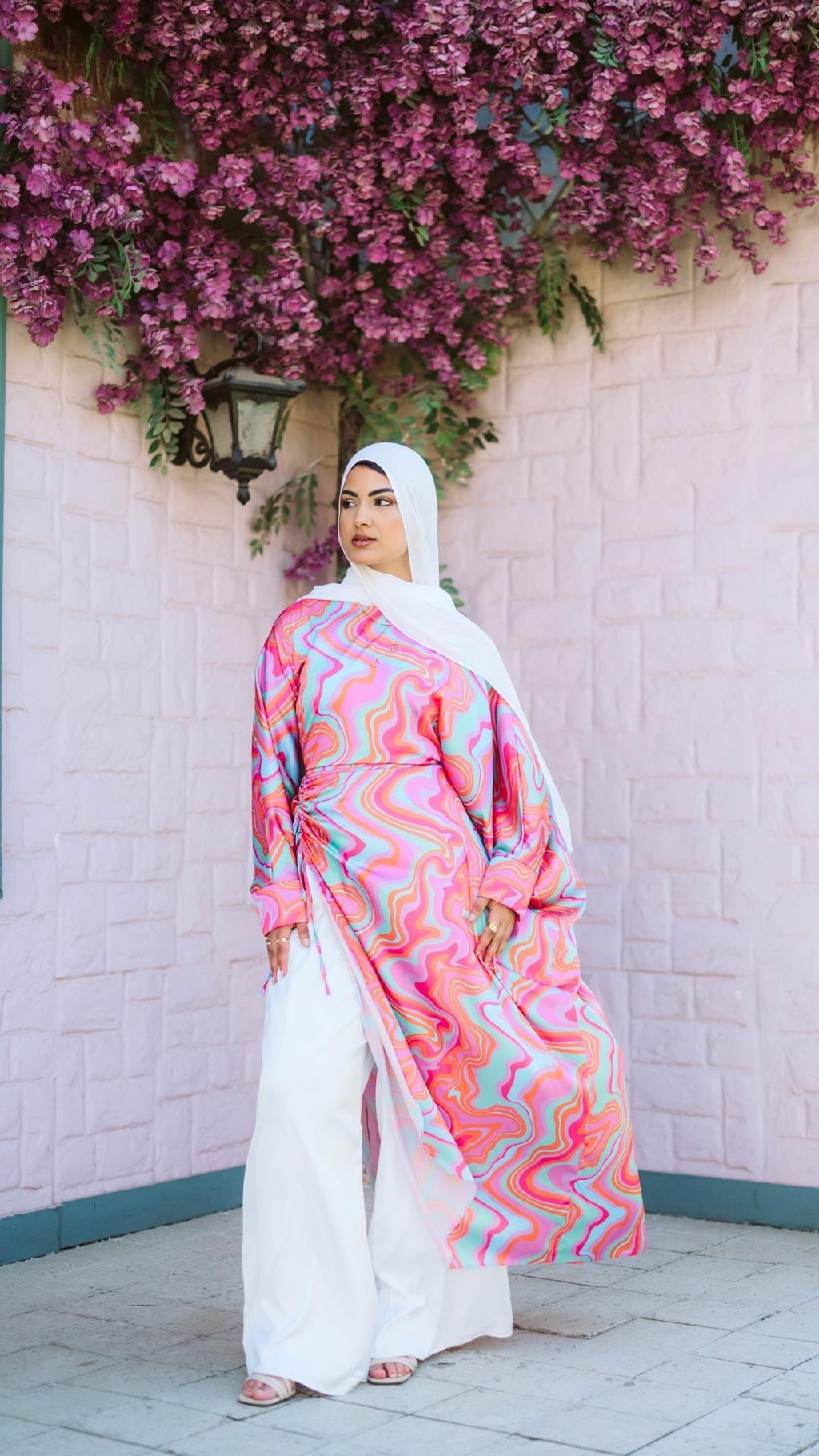 Silk Wide-Leg Pants image 10