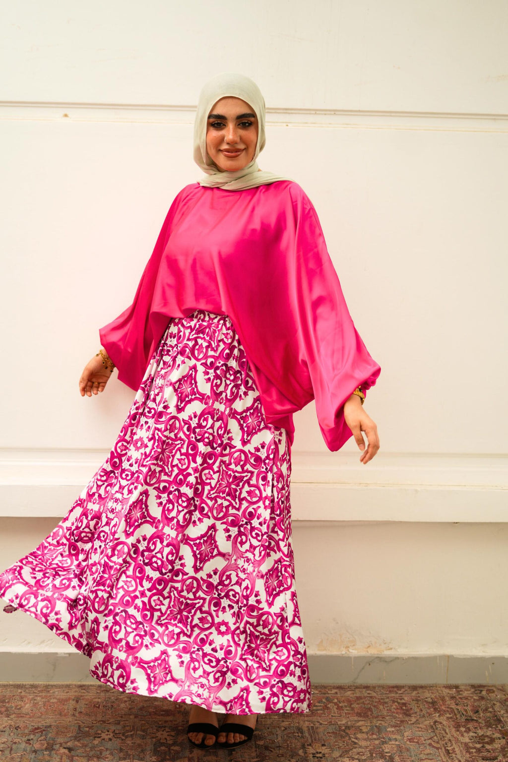 Flora Silk Skirt image 18